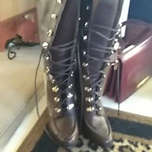 Michael kors lace-up boots 8 and 1/2